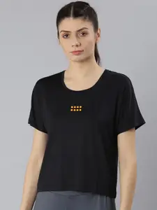 MKH Women Black Dri-FIT T-shirt