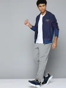 HRX by Hrithik Roshan Men Navy Blue Solid Sporty Jacket