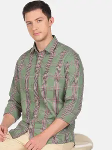 Arrow Sport Slim Fit Checked Pure Cotton Casual Shirt