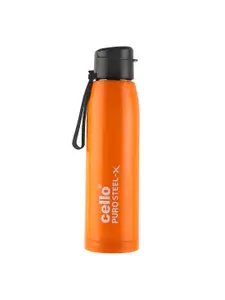 Cello Puro Steel-X Orange & Black Water Bottle 900 Ml
