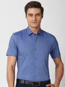 Peter England Men Blue Slim Fit Formal Shirt