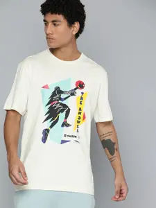 Reebok Classic Men Beige Printed T-shirt