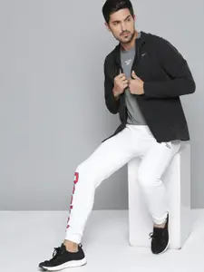 Reebok Men Black Performance FZ Sporty Jacket