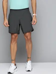 Reebok Men Charcoal Grey Solid Training or Gym Sports Shorts