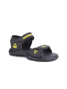 FABBMATE Men Black Sports Sandals