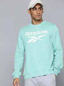 Reebok Men Fitness RI FLC Brand Logo Crew Sweatshirt