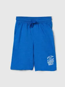 max Boys Blue Solid Shorts