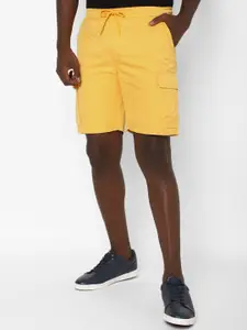 FOREVER 21 Men Yellow Solid Cargo Shorts
