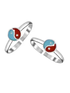 LeCalla Women Silver Toe Rings