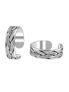 LeCalla 925 Sterling Silver Antique Knot Design Toe Ring