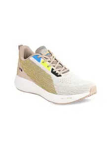 Campus Men Off White Mesh Running Shoes