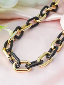 Ferosh Black & Gold-Toned Necklace
