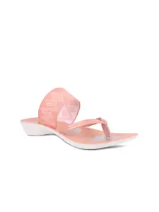 FABBMATE Women Pink Open Toe Flats