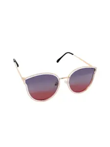 Aeropostale Women Purple Lens & Gold-Toned Other Sunglasses with Polarised and UV Protected Lens