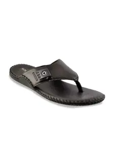 Buckaroo Men Black Solid Comfort Sandals