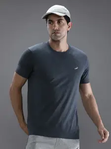 Crocodile Men Blue T-shirt