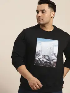 Sztori Men Plus Size Printed Sweatshirt
