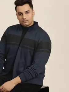 Sztori Men Plus Size Striped Sweatshirt