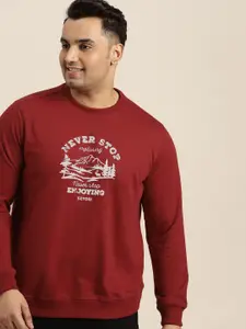 Sztori Men Plus Size Printed Sweatshirt