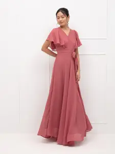 20Dresses Pink Georgette Maxi Dress