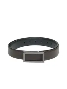 Calvadoss Men Brown Textured PU Belt