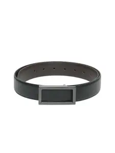 Calvadoss Men Black Textured Semi Casual Belt