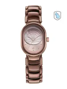 Fastrack Women Brass Mother of Pearl Dial & Stainless Steel Bracelet Style Straps Analogue Watch 6274QM01