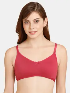 Rosaline by Zivame Red Non Padded Non Wired All day Comfort Bra