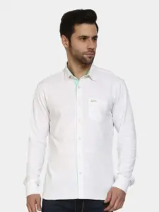 PEPLOS Men White Original Casual Shirt
