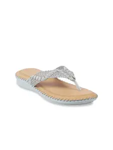 WALKWAY by Metro Women Grey Open Toe Flats