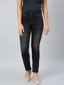Woodland Women Black Stretchable Jeans