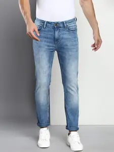 Dennis Lingo Men's Dark Blue Slim Fit Heavy Fade Stretchable Denim Jeans