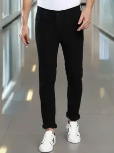 Dennis Lingo Men's Black Slim Fit Stretchable Denim Jeans