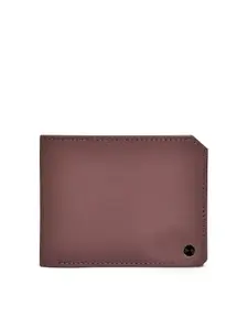 Belwaba Men Brown Leather Two Fold Wallet