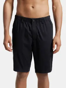 Jockey Combed Mercerised Cotton Woven Straight Fit Shorts with Side Pockets-1206