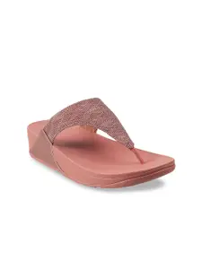 fitflop Pink PU Flatform Sandals