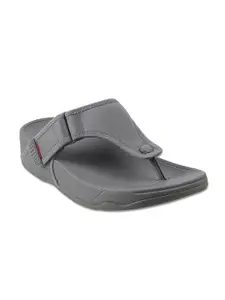 fitflop Men Grey Leather Comfort Sandals