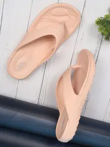 Carlton London Women Peach-Coloured Croslite Thong Flip-Flops