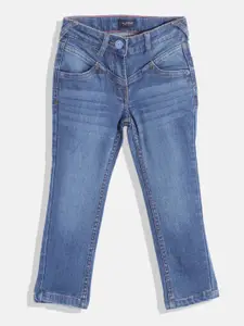 Allen Solly Junior Girls Blue Light Fade Jeans