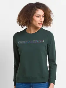 SPYKAR Women Green Sweatshirt