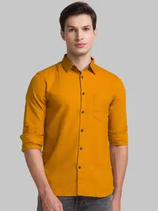 Parx Men Yellow Slim Fit Casual Shirt