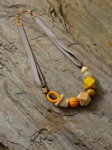 SOHI Gold-Toned & Yellow Gold-Plated Necklace