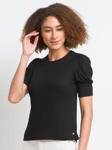 SPYKAR Women Black T-shirt