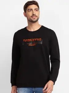 SPYKAR Men Black Printed Sweatshirt