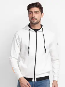 SPYKAR Men Grey Hooded Sweatshirt