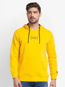 SPYKAR Men Yellow Hooded Sweatshirt