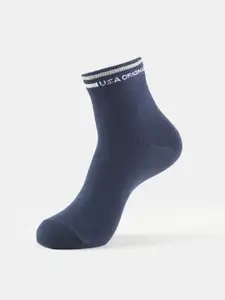 Jockey Men Navy Blue Solid Ankle-Length Socks