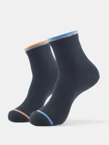 Jockey Men Pack Of 2 Black Solid Ankle-Length Socks
