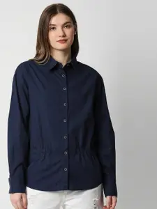 Remanika Women Blue Comfort Casual Shirt