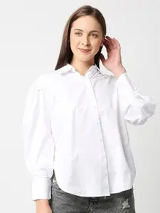 Remanika Women White Comfort Casual Shirt